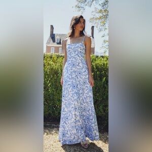 Smith & Quinn Brigette - Zinnia Love dress in blue floral